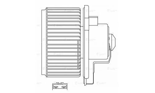 Вентилятор отопителя Luzar, арт. LFh 1950