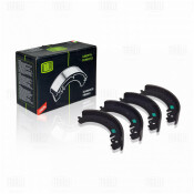 Колодки тормозные барабанные Trialli, комплект на ось (4 шт), арт. GF 232