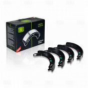 Колодки тормозные барабанные Trialli, комплект на ось (4 шт), арт. GF 233