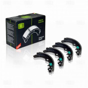 Колодки тормозные барабанные Trialli, комплект на ось (4 шт), арт. GF 236