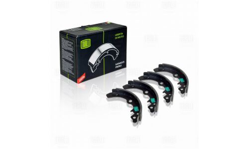 Колодки тормозные барабанные Trialli, комплект на ось (4 шт), арт. GF 236