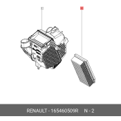 Фильтр воздушный Renault, арт. 16 54 605 09R