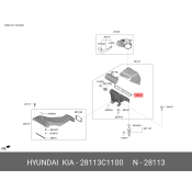 Фильтр воздушный ( 28113-C1100AS ) Hyundai/Kia, арт. 28113-C1100