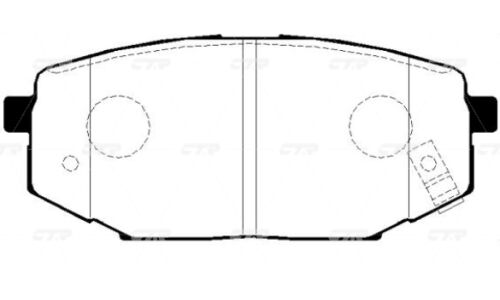 Колодки тормозные дисковые CTR, задние, комплект на ось (4 шт), арт. GK0467 (CKKH-13)