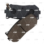 Колодки тормозные дисковые CTR, задние, комплект на ось (4 шт), арт. GK0516