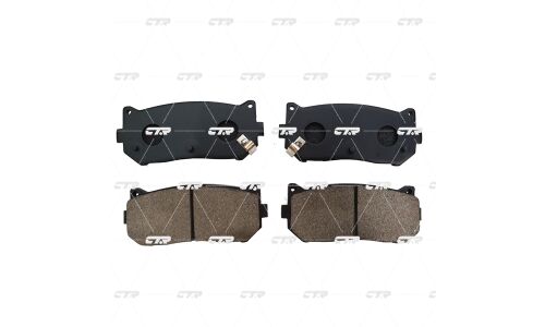 Колодки тормозные дисковые CTR, задние, комплект на ось (4 шт), арт. GK0516
