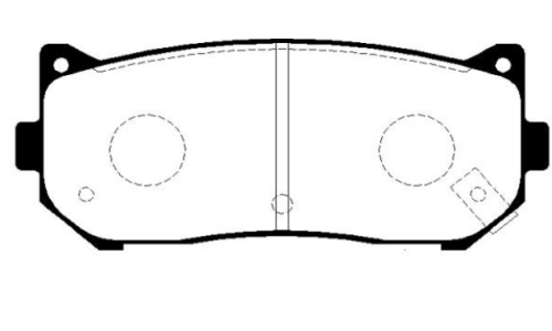 Колодки тормозные дисковые CTR, задние, комплект на ось (4 шт), арт. GK0516