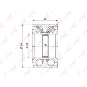 Подшипник ступицы колеса LYNXauto, арт. WB-1132
