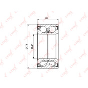 Подшипник ступицы колеса | перед LYNXauto, арт. WB-1160