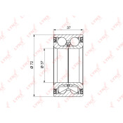 Подшипник ступицы колеса LYNXauto, арт. WB-1186