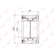Подшипник ступицы колеса LYNXauto, арт. WB-1215