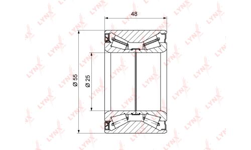 Подшипник ступицы колеса LYNXauto, арт. WB-1215