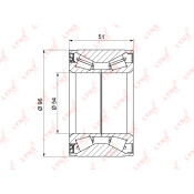 Подшипник ступицы колеса LYNXauto, арт. WB-1264