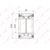 Подшипник ступицы колеса LYNXauto, арт. WB-1340