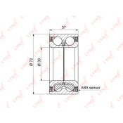 Подшипник ступицы колеса LYNXauto, арт. WB-1425