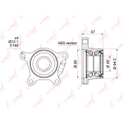 Ступица колеса LYNXauto, арт. WB-1490