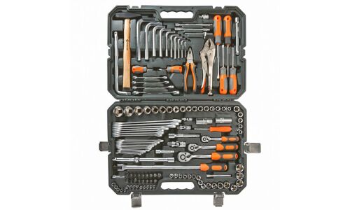 Набор инструментов Airline, под размеры 1/2, 1/4", 3/8", комплект 132 предмета, арт. AT-132-09