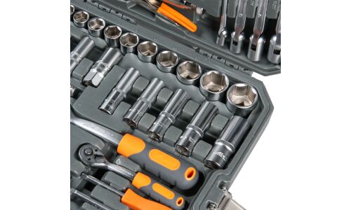 Набор инструментов Airline, под размеры 1/2", 1/4", комплект 137 предметов, арт. AT-137-10