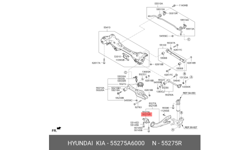 Сайлентблок Hyundai/Kia, арт. 55275-A6000