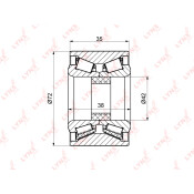 Подшипник ступицы колеса LYNXauto, арт. WB-1119