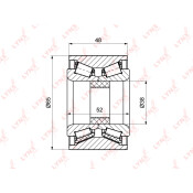 Подшипник ступицы колеса LYNXauto, арт. WB-1120