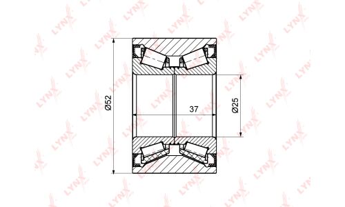 Подшипник LYNXauto ступицы колеса, арт. WB-1173