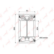 Подшипник ступицы колеса LYNXauto, арт. WB-1288