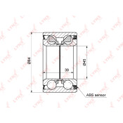 Подшипник ступицы колеса LYNXauto, арт. WB-1292