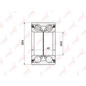 Подшипник ступицы колеса LYNXauto, арт. WB-1295