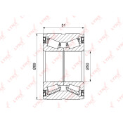 Подшипник ступицы колеса LYNXauto, арт. WB-1314