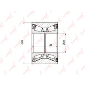 Подшипник ступицы колеса LYNXauto, арт. WB-1318
