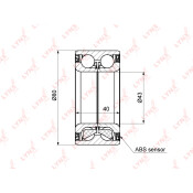 Подшипник ступицы колеса LYNXauto, арт. WB-1349