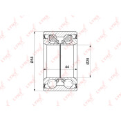 Подшипник ступицы колеса LYNXauto, арт. WB-1403
