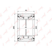 Подшипник ступицы колеса LYNXauto, арт. WB-1443
