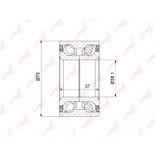 Подшипник ступицы колеса LYNXauto, арт. WB-1451