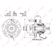 Ступица колеса LYNXauto, арт. WH-1161
