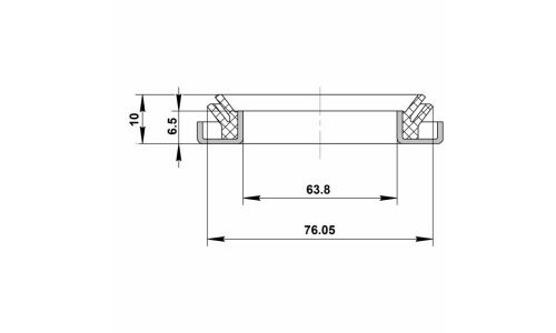 Сальник ступицы Febest, правый/левый, передний, арт. 95DDY-75640610X