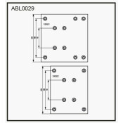 Накладки барабанных колодок Allied Nippon, комплект на ось (4 шт), арт. ABL2029