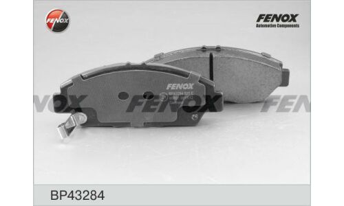 Колодки тормозные дисковые Fenox, передние, комплект на ось (4 шт), арт. BP43284
