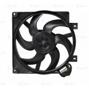 Вентилятор охлаждения радиатора Luzar, с кожухом и резистором, для Lada 1117, арт. LFK 0118