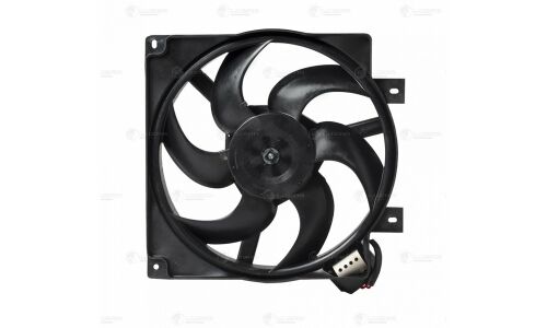 Вентилятор охлаждения радиатора Luzar, с кожухом и резистором, для Lada 1117, арт. LFK 0118