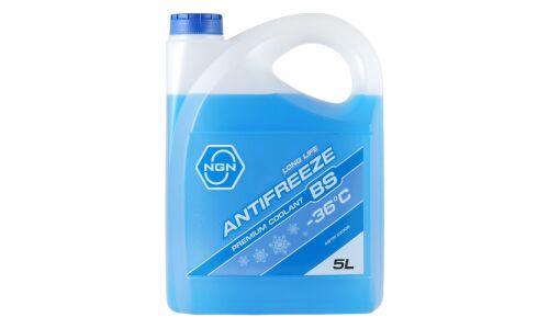 Антифриз NGN Long Life Antifreeze BS, G12, -36°C, синий, 5л, арт. V172485316