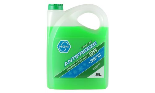 Антифриз NGN Long Life Antifreeze GR, G12, зеленый, -36°C, 5л, арт. V172485322