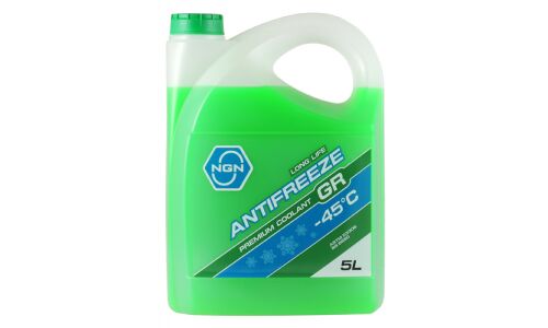 Антифриз NGN Long Life Antifreeze GR, G12, зеленый, -45°C, 5л, арт. V172485338