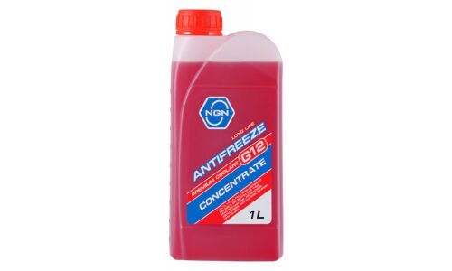 Антифриз NGN Long Life Antifreeze, G12+, красный, концентрат, 1л, арт. V172485620