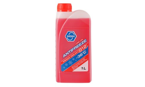 Антифриз NGN Long Life Antifreeze, G12+, красный, -36°C, 1л, арт. V172485621