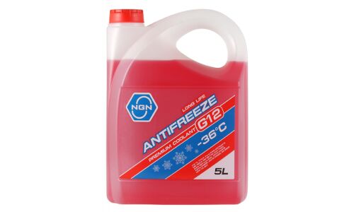Антифриз NGN Long Life Antifreeze, G12+, красный, -36°C, 5л, арт. V172485318