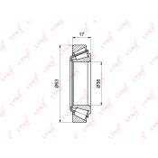 Подшипник ступицы колеса LYNXauto, арт. WB-1092
