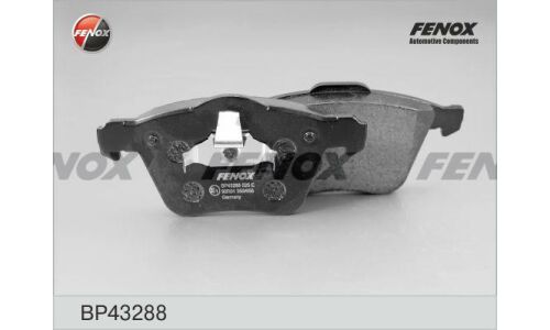 Колодки тормозные дисковые Fenox, комплект на ось (4 шт), арт. BP43288