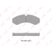 Колодки тормозные дисковые LYNXauto задние, комплект на ось (4 шт), арт. BD-2833